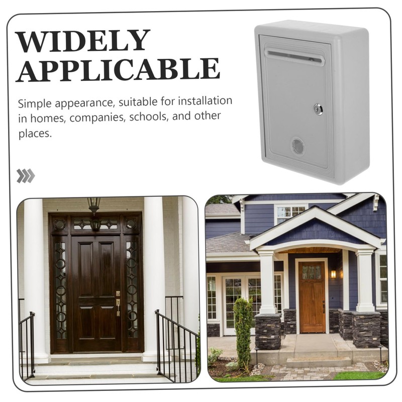 SHOWERORO Wall-mounted Lockable Donation Box Suggestion Box Slot Lock Locks