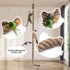 2" x 9.84Ft Cat Climbing Rope with Hook for Ceiling
