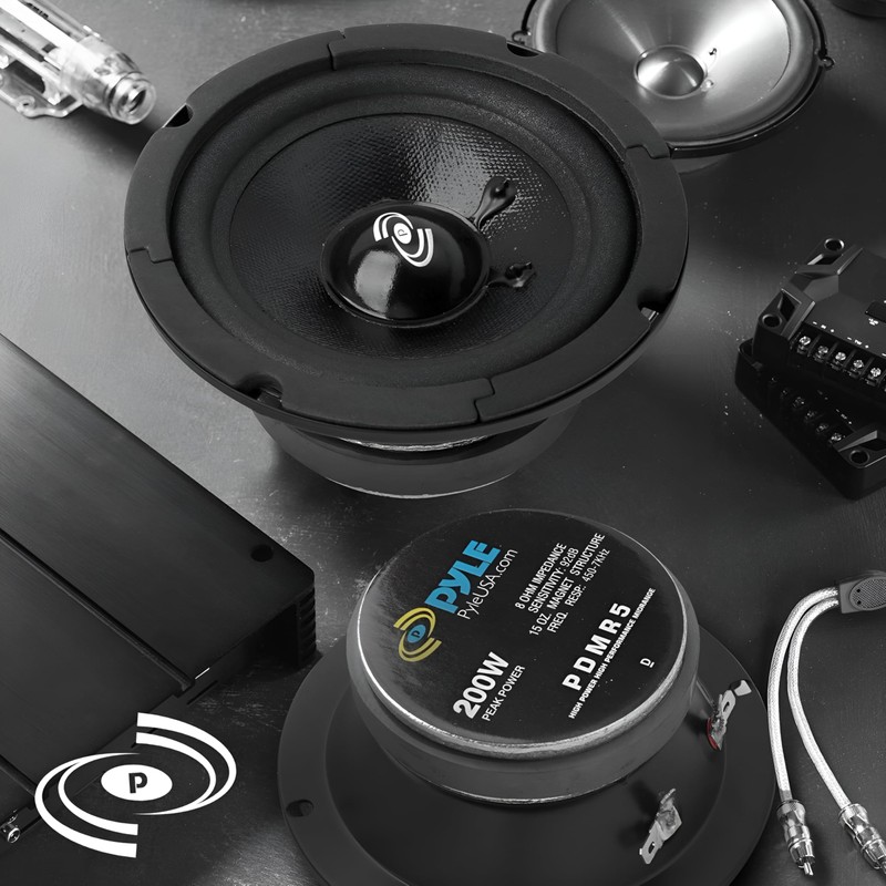Pyle 5 Inch Woofer Driver-Upgraded 200 Watt Peak High Performance