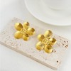 Gold Flower Earrings for Women Statement Earrings for Women Big