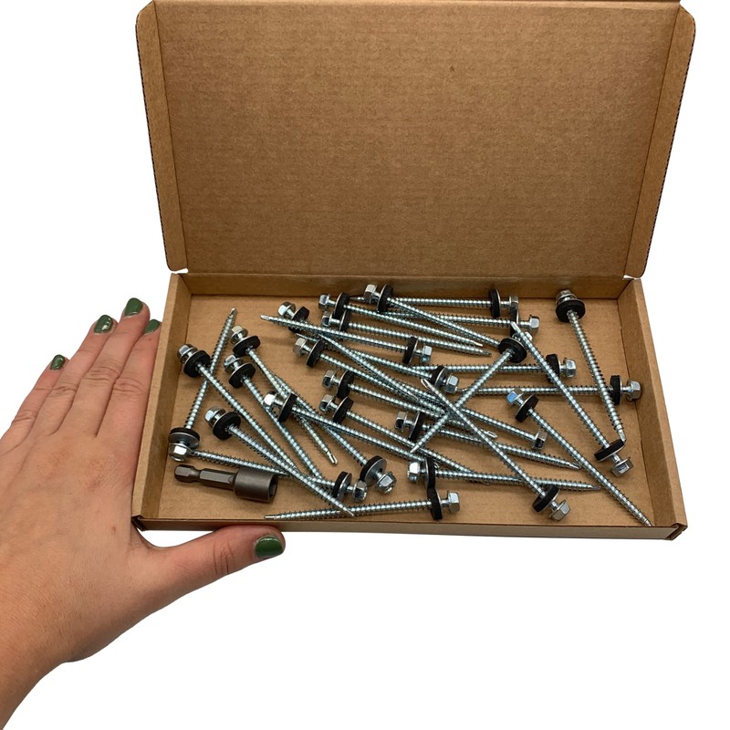 Pack of 30 Self Tapping Zinc Plated Steel Screws DIN