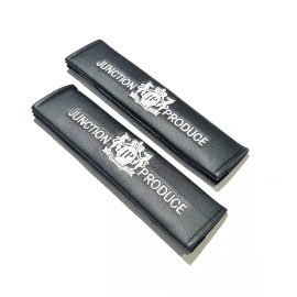 Unbranded 2x Beige JP JUNCTION PRODUCE VIP Embroidery Car Seat Belt Covers Shoulder Pads