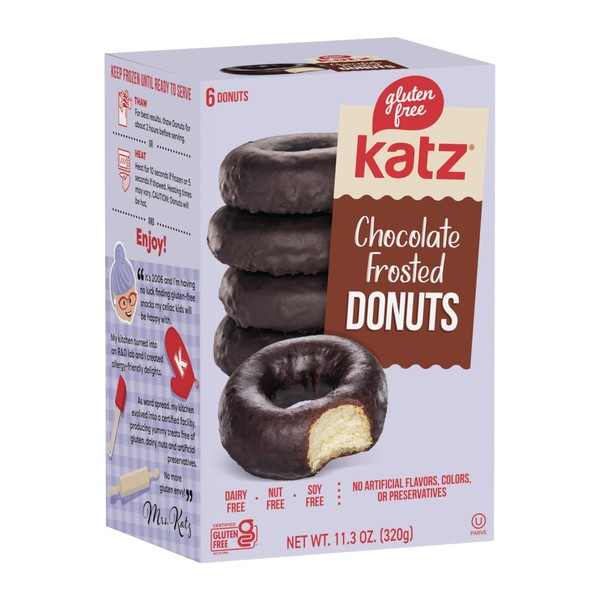 Katz Gluten Free Chocolate Frosted Donuts | Dairy Free, Nut