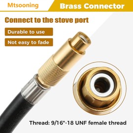 Mtsooning 12 PSI Pressure Regulator with 3 FT Extension Hose, Adjustable High Pressure Propane Regulator with 1LB Cylinder Connector Compatible with Coleman Classic PowerPack(NOT for Roadtrip Grill)