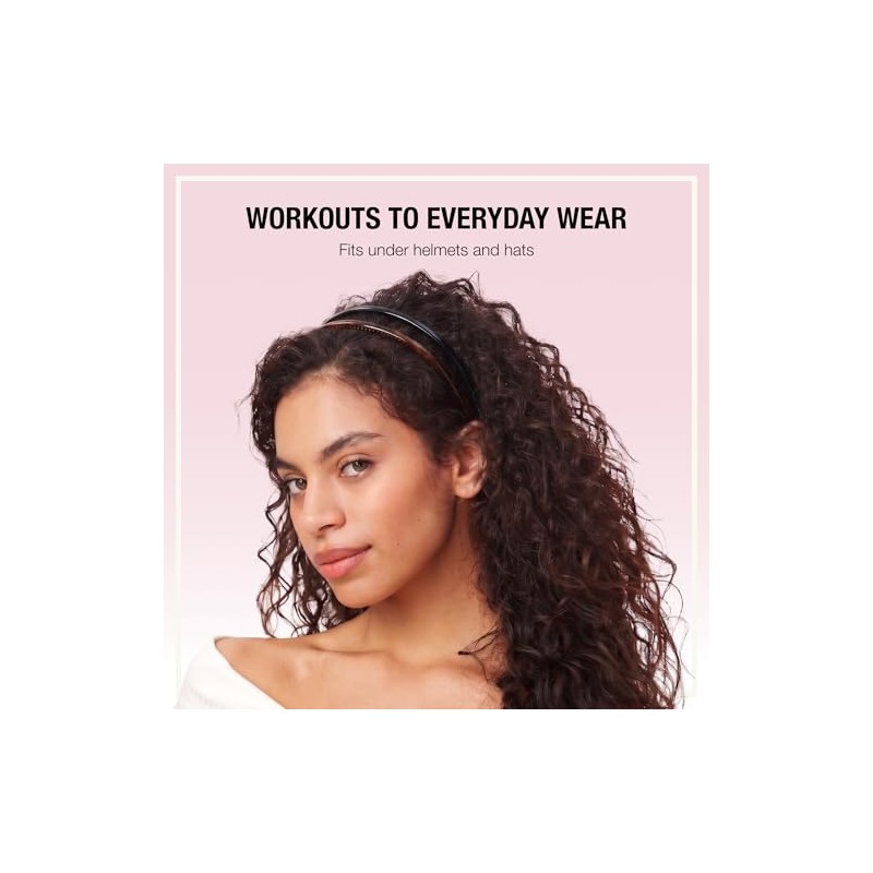 Scunci Effortless Beauty Skinny Plastic Headbands, 4-Count
