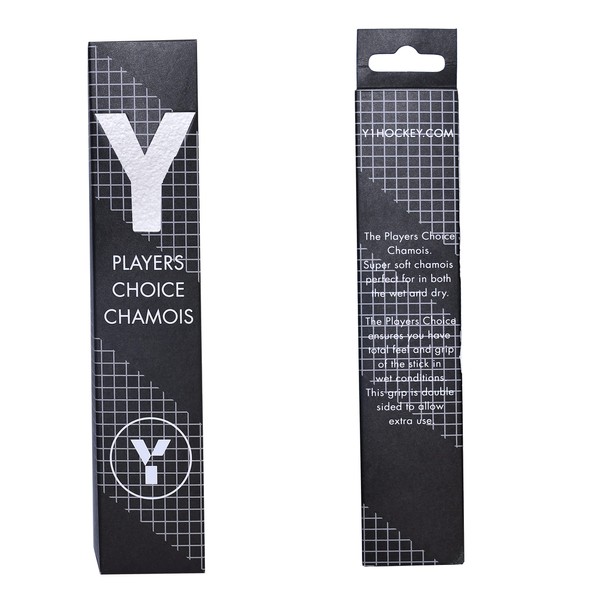 Y1 Hockey, Chamois Hockey Stick Grip White, Super Soft Chamois Leather Cloth, Comfortable Grip Hockey Stick Tape in Wet Conditions, Double-Sided, Great Value