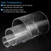MECCANIXITY Acrylic Pipe Clear Rigid Round Tube 4pcs 10mm(3/8") ID