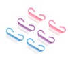 Nail Brush, Colorful Nail Brush, 3 Colors, Set of 6