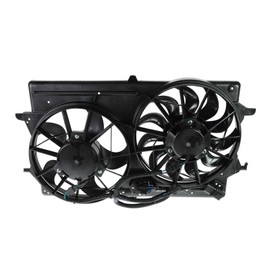 Radiator Dual Cooling Fan Assembly Compatible with 2000-2002 Ford Focus FO3115119 FO3115143