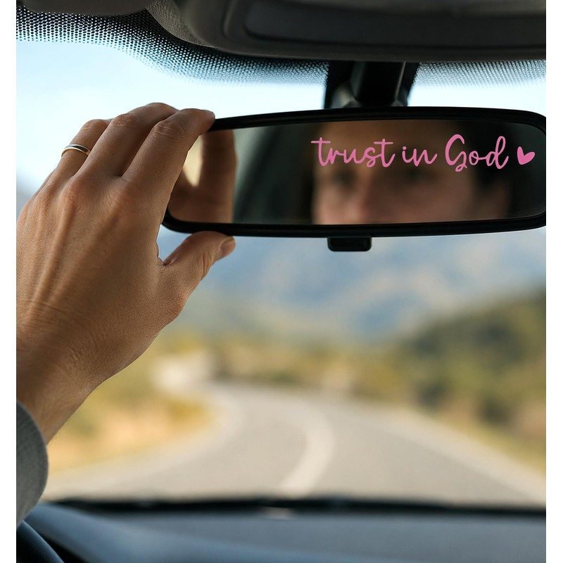 2 Pcs Trust in God Car Sticker, Trust in God