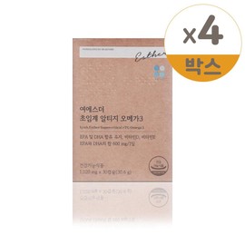 Yeo Esther Supercritical Altige Omega 3 1020mg x 30 capsules 4ea / 여에스더 초임계 알티지 오메가3 1020mg x 30캡슐 4개