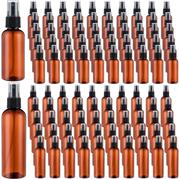 Mifoci 100 Pcs Plastic Spray Bottles 4 oz 2 oz