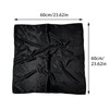 1 Piece of Black Square Satin Scarf Wrap Neck Scarf