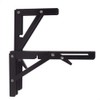 LUCKYBEE 2-Piece Shelf Bracket, L-Shaped, Shelf Support, Bracket, Foldable, Iron,