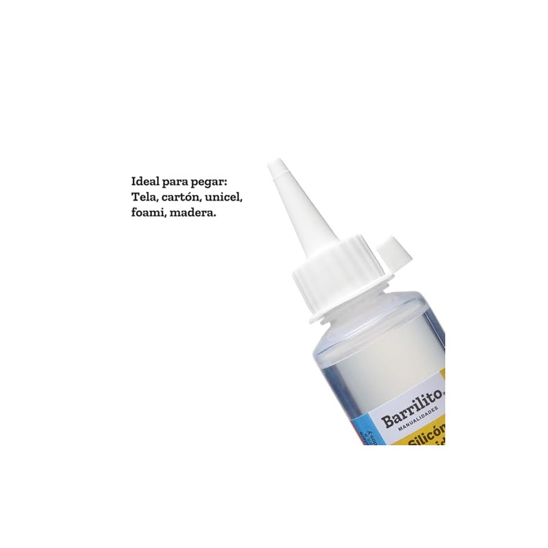 Barrilito Silicón liquido de 100 ml, 1 unidad. SL100I