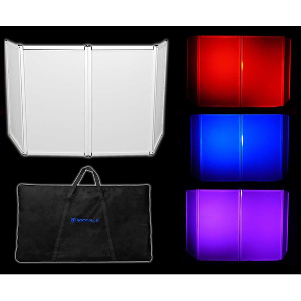 Rockville RFAAW DJ Event Facade Light Weight Metal Frame Booth+Travel