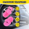 Rislobx 4 Pack Glow in The Dark Tire Valve Caps,