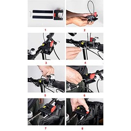 SENADA Bike Basket Folding Small Pet Cat Dog Carrier Bag 18L Multi-Purpose Bicycle Handlebar Basket for Shopping, Commuter, Picnic, and Outdoor (with Bike Seat Rain Cover)