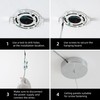 Ajbvp Modern LED Pendant Lights Kitchen Island Lighting,Dimmable 5CCT/2700K/3000K/3500K/4000K/5000K,Hanging Island