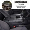 Car Leather Center Console Protector Cover Compatible with Toyota Tundra/Sequoia