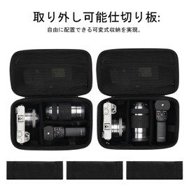 ANGVI Storage Bag Sony Compatible with Sony / Sony Mirrorless SLR Camera α5100/α6000/α6100/α6300/α6400 (Compatible with 16-50mm, 55-210mm Lenses) (Sold as a single item, camera and accessories not