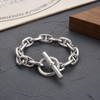 88flix S925 Anchor Chain Bracelet, Chain Bracelet, Mantel Bracelet, Silver,