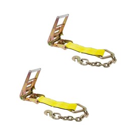 Mytee Products 2 Pack 2” Replacement Ratchet with Chain Anchor for 2" Ratchet Tie-Down Strap – 3,333 lbs Working Load Limit, Steel Alloy Zinc Coated
