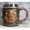 Ebros Steampunk Kraken Octopus Cyborg Drinking Mug Cup 6"W 14