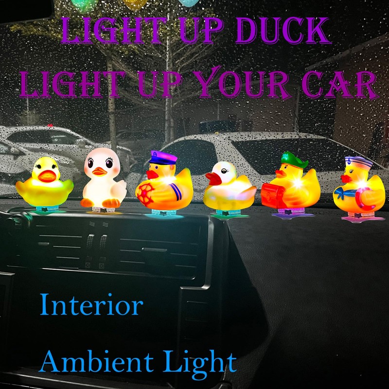 ZAGEVIVIN Light Up Rubber Duck Display with 16 Modes and