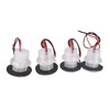 Pactrade Marine 4 Pieces Boat LED Livewell Round Button Blue
