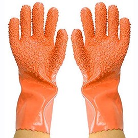 1 pair Magic Quick Fruit Vegetable Potato Processing Tools PVC Rubber Peelers Gloves Cooking Tools Rose Red Kitchen Gadget