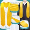 Endea Gold Graduation Stole - Plain Color, Unisex, 62" Graduation