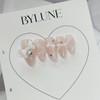 Veil White Handmade Nail Tips Wedding Nail Tips - Short