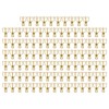 100pcs Binder Clip Hollow Cartoon Bear Long Tail Metal Paper