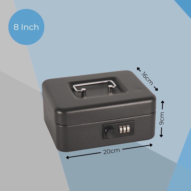Cathedral Products CBBK8CL Lockable Cash Box with Lift Out Coin