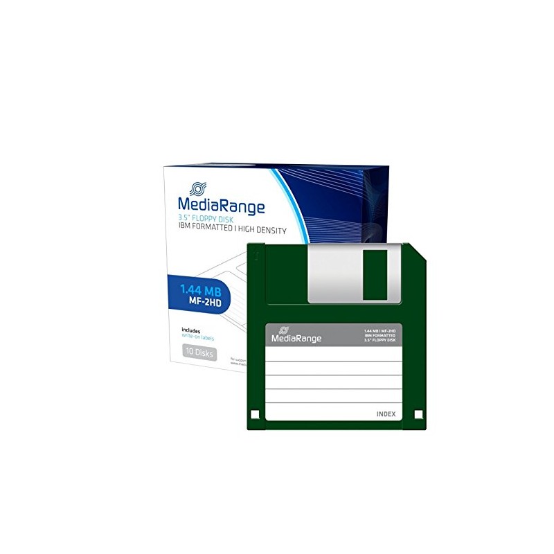 MEDIARANGE MR200 Floppy Floppy Disc (1.4MB, Pack of 10)
