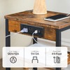 HOOBRO Side Table with Charging Station and USB Ports, Small