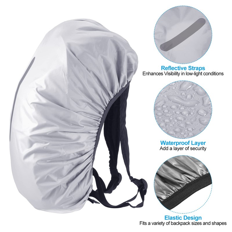 PATIKIL 30-40L Waterproof Backpack Rain Cover, Non-Slip Backpack Cover with