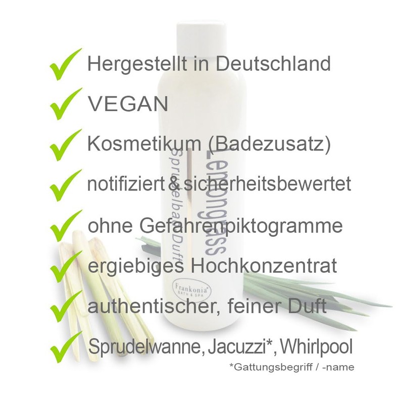 Whirlpool Fragrance Concentrate - Lemongrass 230 ml - Bubble Bath