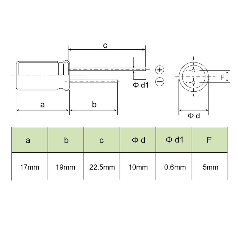sourcing map Aluminum Radial Electrolytic Capacitor Low ESR Green with