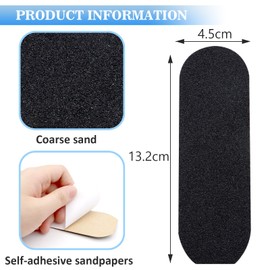 VEGCOO 50 x Pedicure File Refill Pads Callus Remover for Dead Skin Large