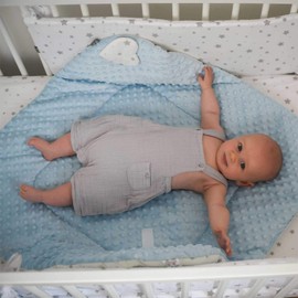 Sevira Kids - Stella Minky Reversible Swaddling Bag Made in France