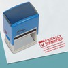 Printtoo Friendly Reminder Overdue Self Inking Rubber Stamp Pre,Inked Office