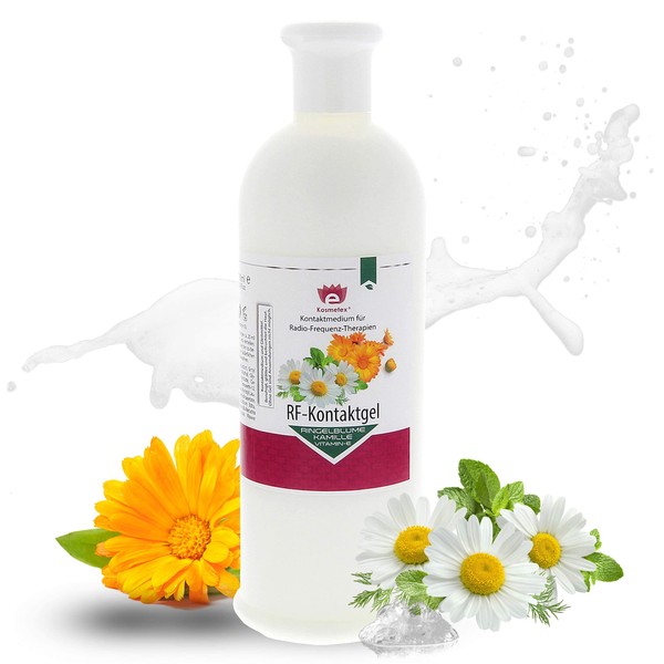 Kosmetex RF Contact Gel for Radio Frequency Devices Meso Therapy with Chamomile, Marigold and Vitamin E 500ml
