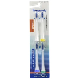 Panasonic EW09104C-W Doltz Replacement Brush, V-shaped Bristles, Set of 4, White
