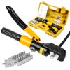 YUZES Hydraulic Crimping Tool 10 Tons, 12 AWG to 2/0