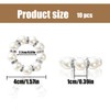 TEAONE Pearl Napkin Rings, 10 PCS Wedding Napkin Holders for