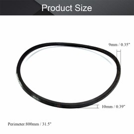 Othmro SPZ800 Drive V-Belt, Inner Girth 800mm Industrial Power Rubber Drive Belt Transmission Kit for Machine Equipment