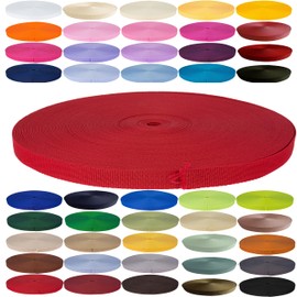 KBBB Webbing Strap Polypropylene 2 m or 5 m Long – 32 Colours Widths 20 mm 25 mm 30 mm 40 mm 50 mm