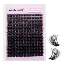 Cluster Lashes C Curl Individual Eyelashes Natural B-10-18mm Mixed Wispy Lash Clusters Reusable DIY Lash Extension at Home(FKDP-lash-B-C)
